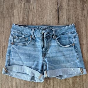 American eagle superstretch MIDI shorts